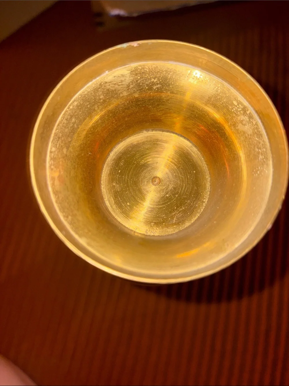 Vintage brass vase